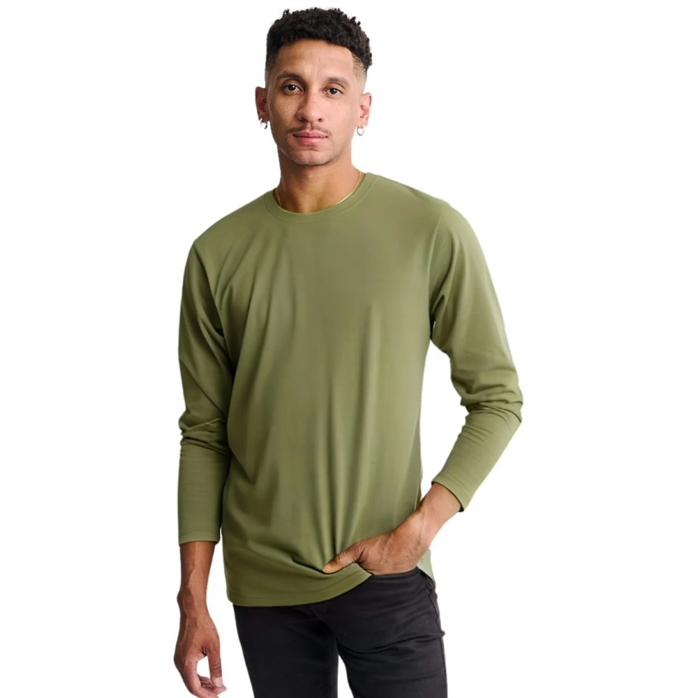 INC International Concepts Green Long Sleeve Tee